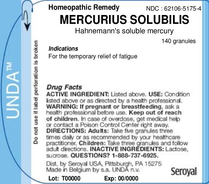 NDC 62106-5175 Mercurius Solubilis Images - Packaging, Labeling